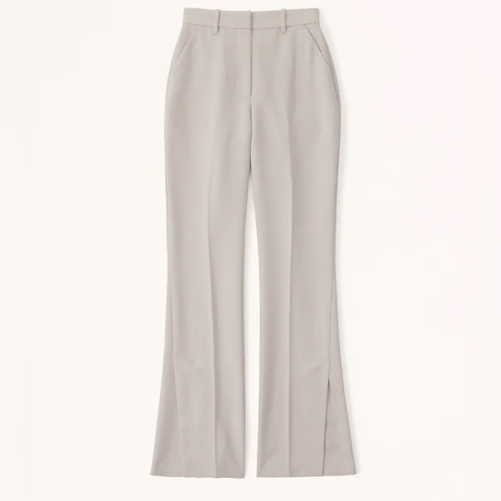 ABERCROMBIE - High Rise Straight Tailored Tan Pants Size 12